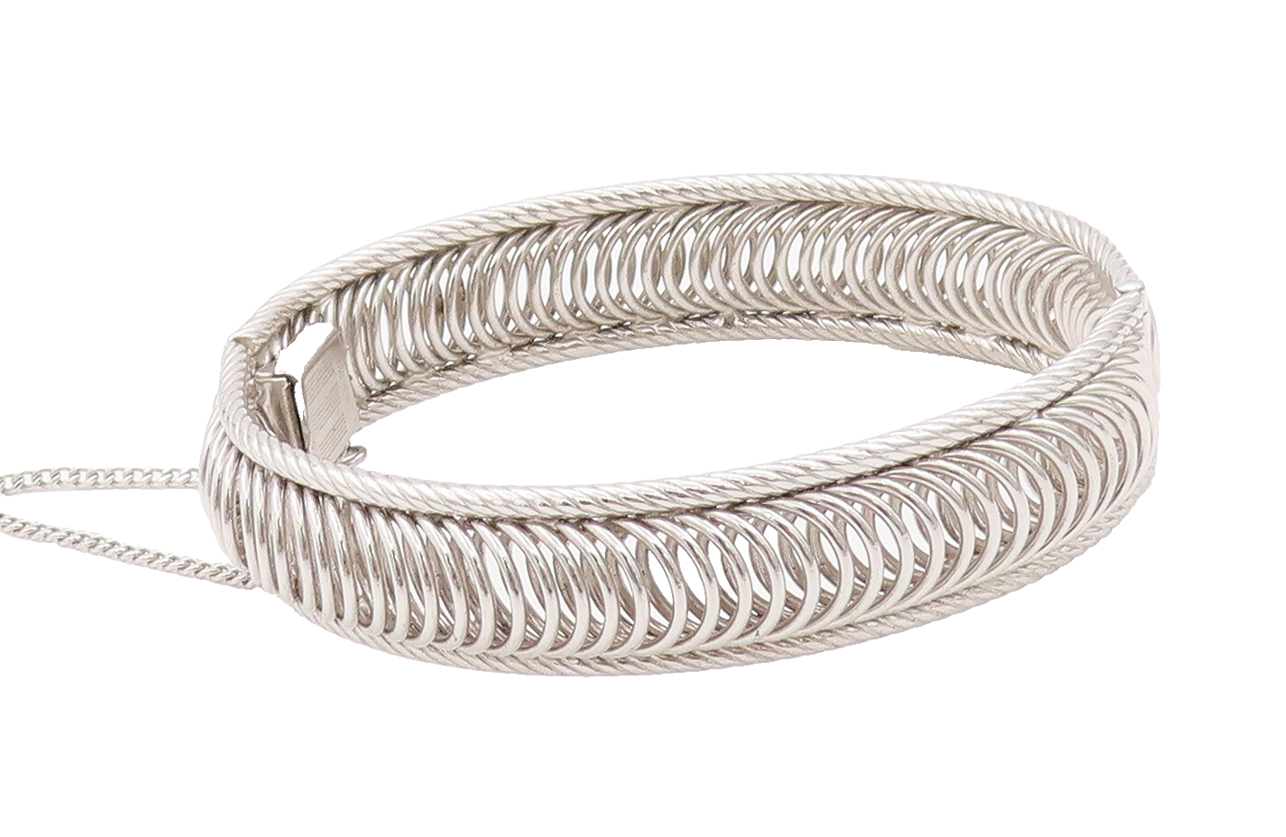 925 Sterling Silver Vintage Bracelet HARRY BICK Solid Ring Band Bangle  BT10344