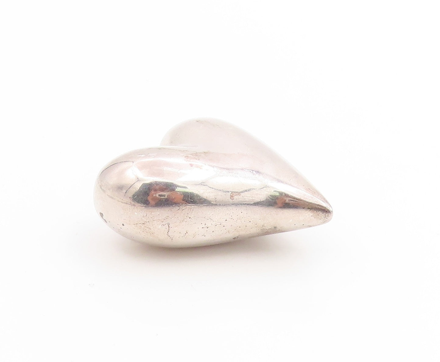 925 Sterling Silver Vintage Pendant PAT AIRESS Stretched Love Heart  PT25253