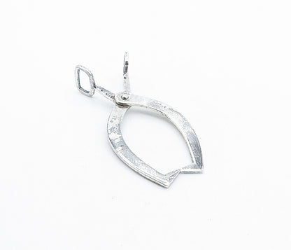 925 Sterling Silver  Vintage Shiny Smooth Petite Scissor Tongs  TR1116