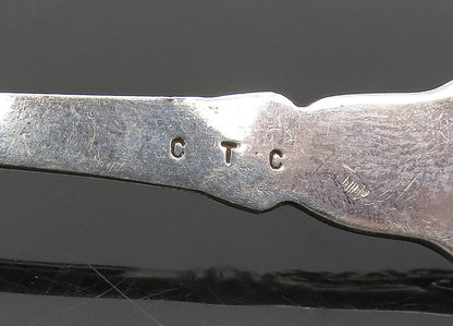 IRELAND 925 Sterling Silver  Vintage Enamel Clover Espresso Spoon   TR2878