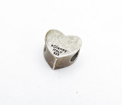 DISNEY 925 Sterling Silver  Vintage Sisters Love Heart Slide Pendant  PT4482