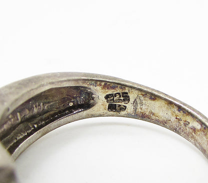 925 Sterling Silver  Vintage Wrapped Band Ring Sz 8.5  RG3087