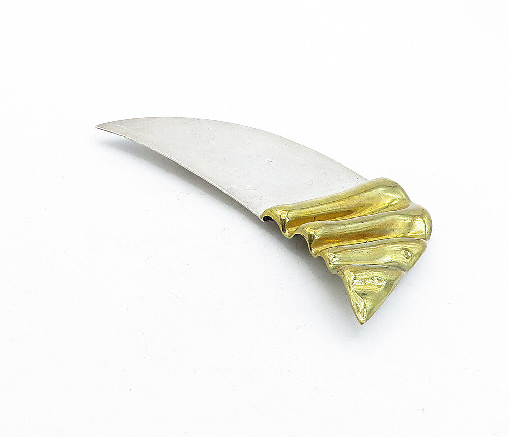MEXICO 925 Sterling Silver  Vintage Two Tone Modernist Brooch Pin  BP2030