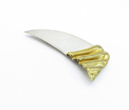 MEXICO 925 Sterling Silver  Vintage Two Tone Modernist Brooch Pin  BP2030