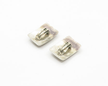 DESIGNER 925 Silver   Vintage Petite Baroque Pearls Non Pierce Earrings EG8994