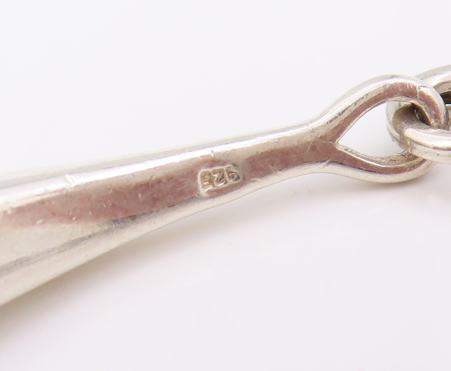 925 Sterling Silver Vintage Necklace Minimalist Tapered Bar Link Chain  NE4733