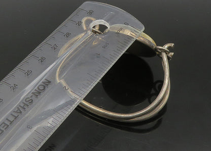 DESIGNER 925 Silver  Vintage Cabochon Cut Jasper Hook Bangle Bracelet  BT9052