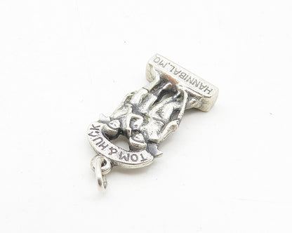 925 Sterling Silver  Vintage Petite Tom & Huck Hannibal, MO Pendant  PT7949