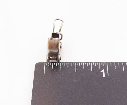 925 Sterling Silver  Vintage Baby Buggy Stroller Charm Pendant  PT21407