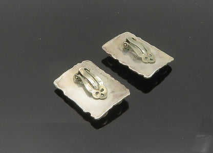 DESIGNER 925 Sterling Silver  Vintage Carnelian Non Pierce Earrings  EG10085