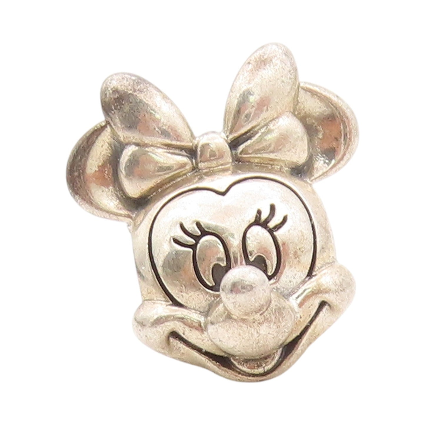 925 Sterling Silver Vintage Pendant PANDORA Dark Tone Mini Mouse Charm  PT23951