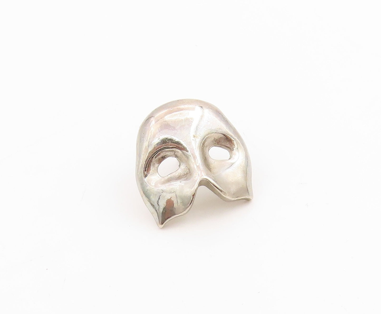 925 Sterling Silver Vintage Pin Theater Face Mask Masquerade Design  TR4044