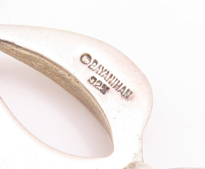 925 Sterling Silver Vintage Bracelet BAYANIHAN Designer Leaf Cut Design  BT10517