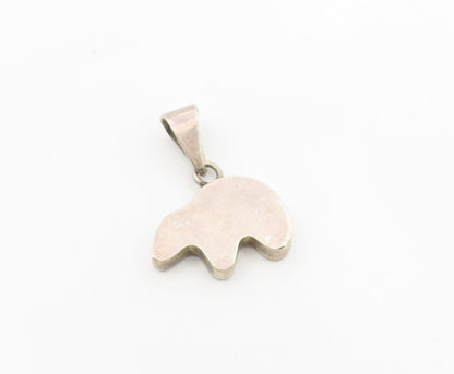 925 Sterling Silver  Vintage Hollow Bear Arrow Animal Motif Pendant  PT19217