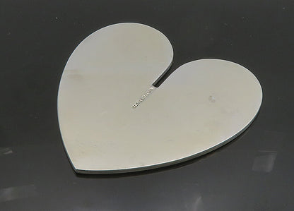 MERLE STEIR 925 Sterling Silver  Vintage Shiny Love Heart Art Work  TR2740