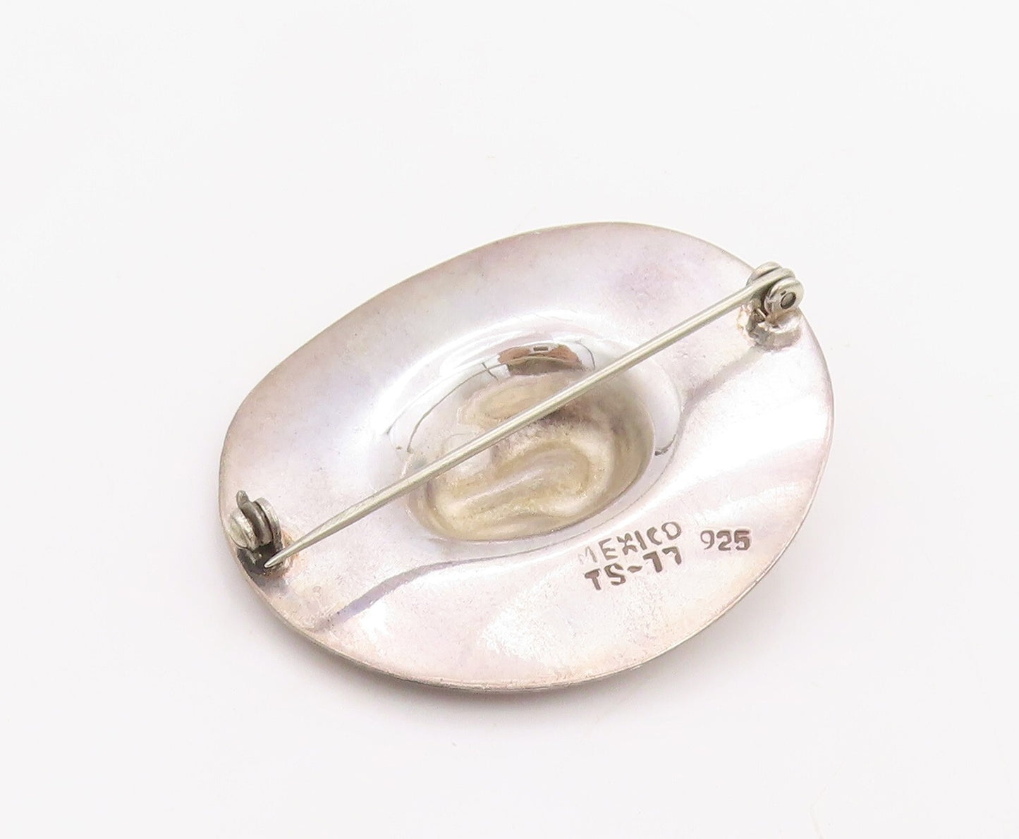 925 Sterling Silver Vintage Brooch Pin MEXICO 3D Cutout Cowboy Hat  BP11210