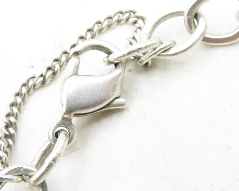 JAMES AVERY 925 Sterling Silver Vintage Cross & Bible Charmed Bracelet  BT4300