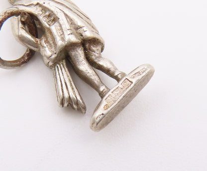 925 Sterling Silver  Vintage Petite Figure Pouring Water Drop Pendant  PT8143