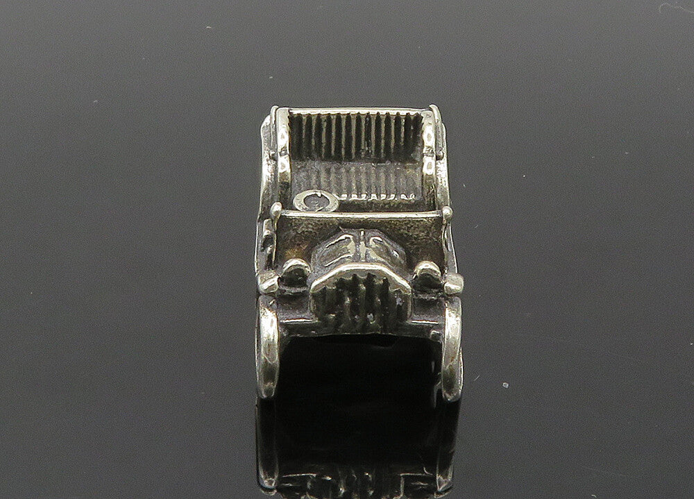 925 Sterling Silver  Vintage Dark Tone Old Fashioned Car Trinket  TR2804