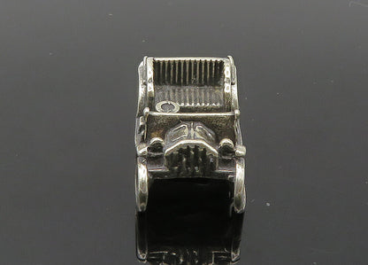 925 Sterling Silver  Vintage Dark Tone Old Fashioned Car Trinket  TR2804