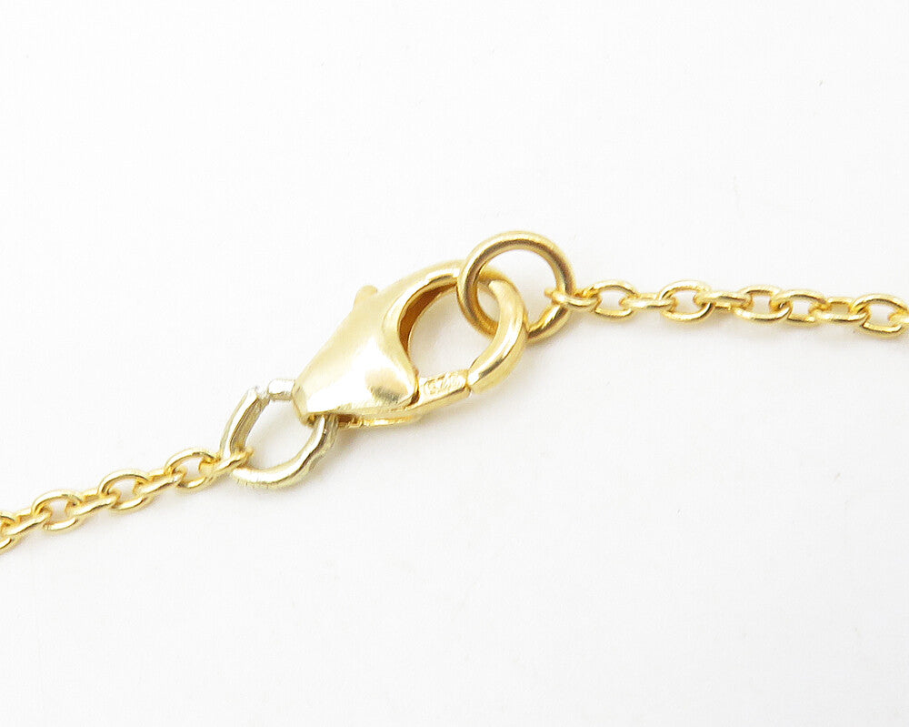 925 Sterling Silver Garnet & Multi Stone Gold Plated Chain Necklace NE1946