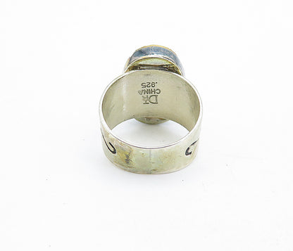 DTR JAY KING 925 Sterling Silver  Vintage Druzy Cocktail Ring Sz 7.5  RG5532