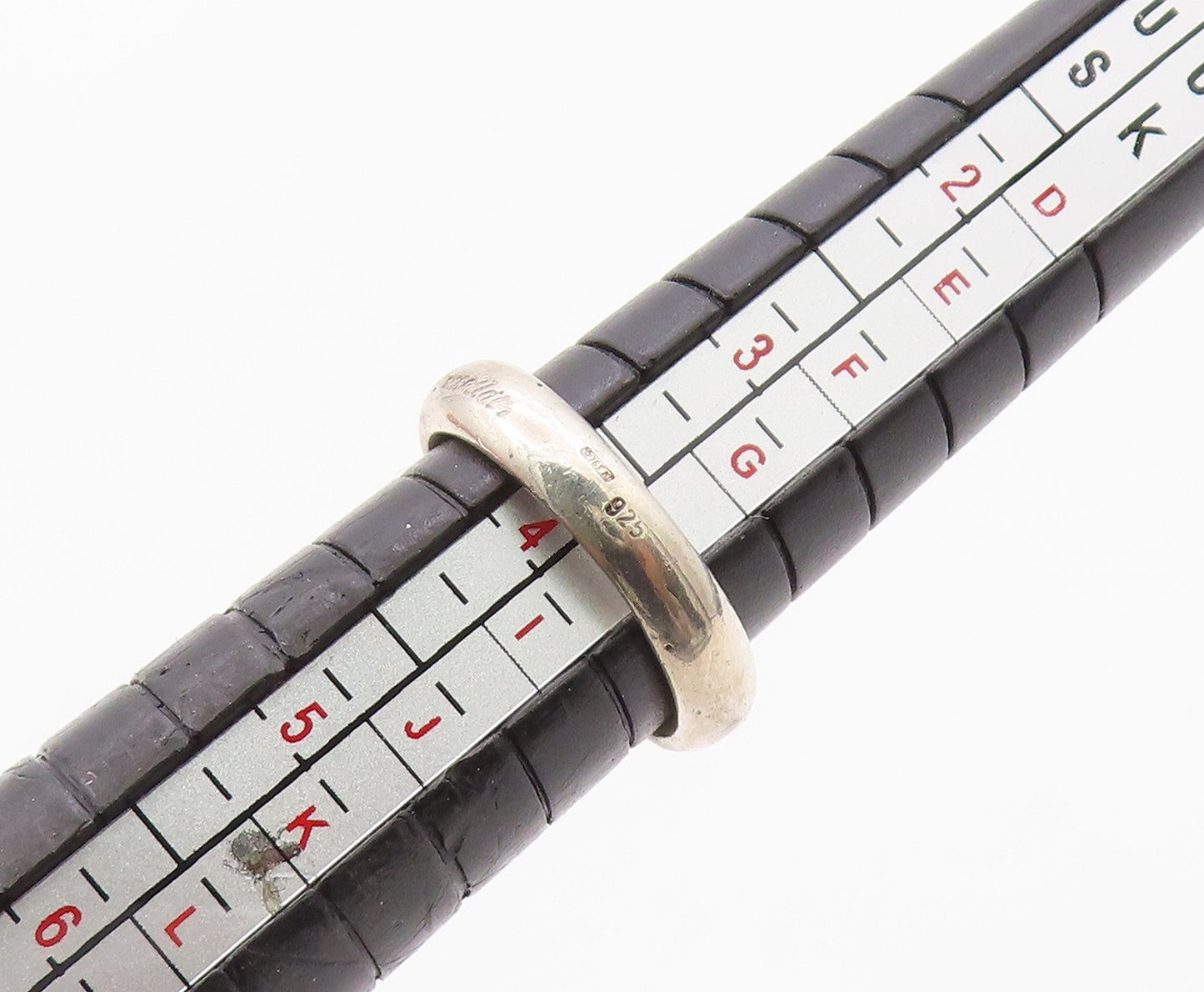 925 Sterling Silver Vintage Ring BUCCELLATI Antique Pebble Band  Sz 3.5  RG36405