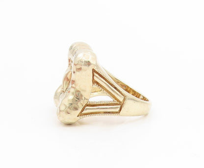 925 Sterling Silver Vintage Ring Gold Plated JUDITH JACK Band  Sz 7.5  RG34447