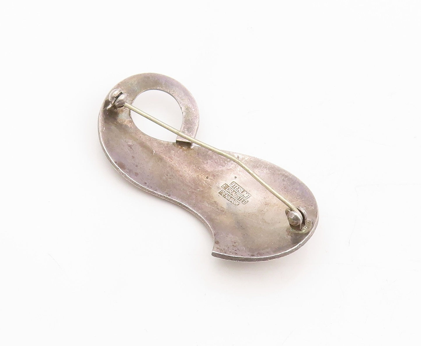 925 Sterling Silver Vintage Brooch DRAGSTED DENMARK Curved Blade Pin  BP12008