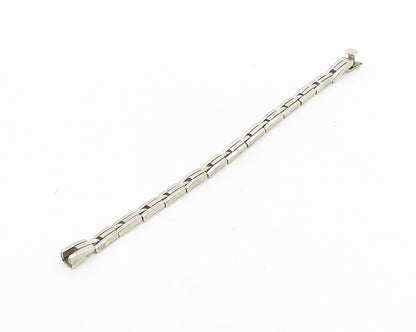 MEXICO 925 Sterling Silver  Vintage Brick Layer Hinge Chain Bracelet  BT7522