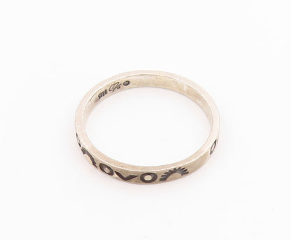 925 Sterling Silver Vintage Ring CAROLYN POLLACK Etched Pattern  Sz 7  RG35798