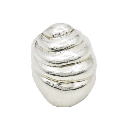 MEXICO 925 Sterling Silver  Vintage Shiny Fluted Dome Band Ring Sz 6  RG17385