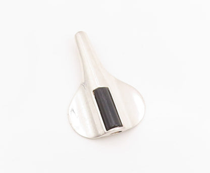 925 Sterling Silver Vintage Pendant ISRAEL Teardrop Bicycle Seat Saddle  PT25206