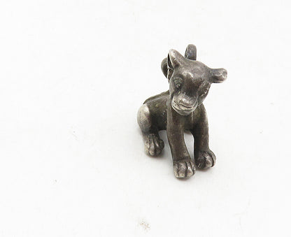 925 Sterling Silver  Vintage Simba Lion King Pendant (MOVING TAIL)  PT7028
