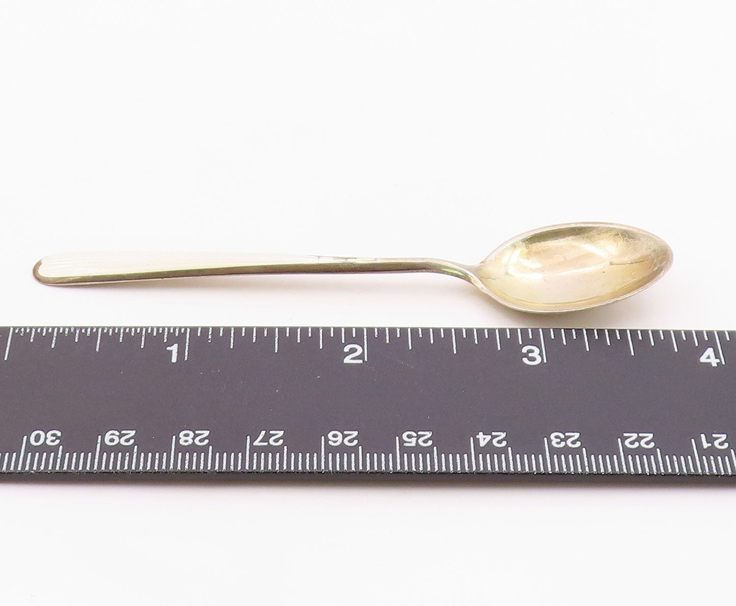 NORWAY 925 Sterling Silver Vintage Enamel Polished Spoon Souvenir TR3417