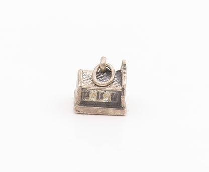 925 Sterling Silver Vintage Pendant Miniature San Antonio Mission Church PT25646