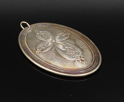 TOWLE 925 Silver  Vintage 1972 Hollow Dove Birds & Cross Drop Pendant  PT21475