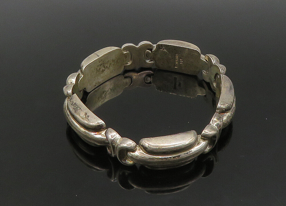BAYANIHAN 925 Sterling Silver  Vintage Hollow Fluted Chain Bracelet  BT8952
