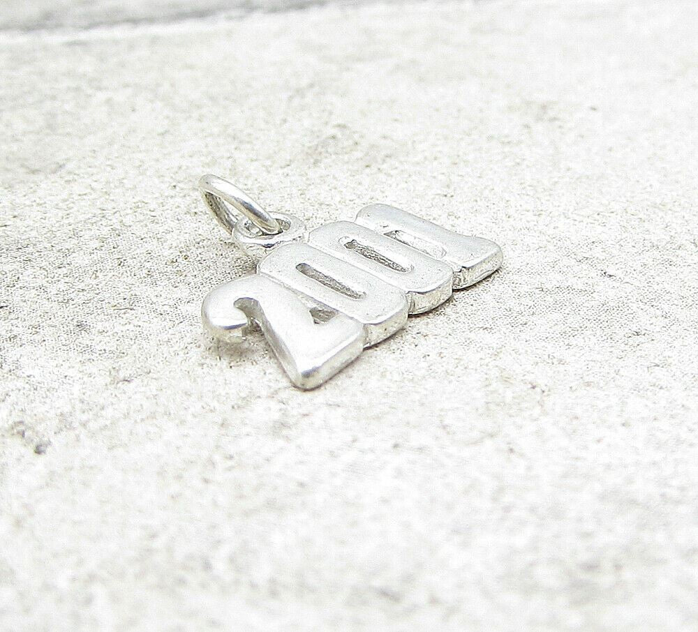 925 Sterling Silver Cloud 2001 Charm Pendant  PT1004