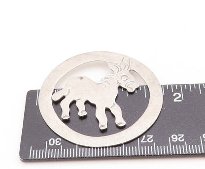 925 Sterling Silver Vintage Bookmark MEXICO Cutout Solid Donkey  TR3824