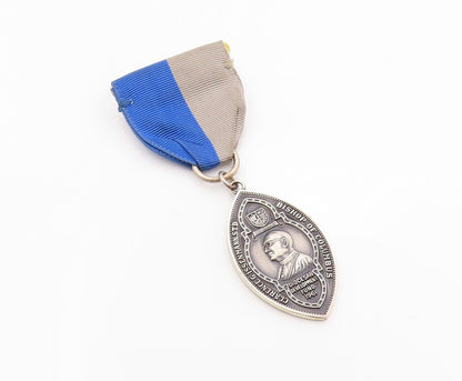 925 Sterling Silver Vintage Brooch Religious 1961 Diocesan Medal  BP11778