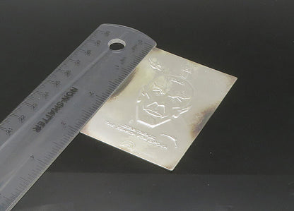 925 Sterling Silver Vintage Solid Star Trek 1982 Collection Card  TR3081