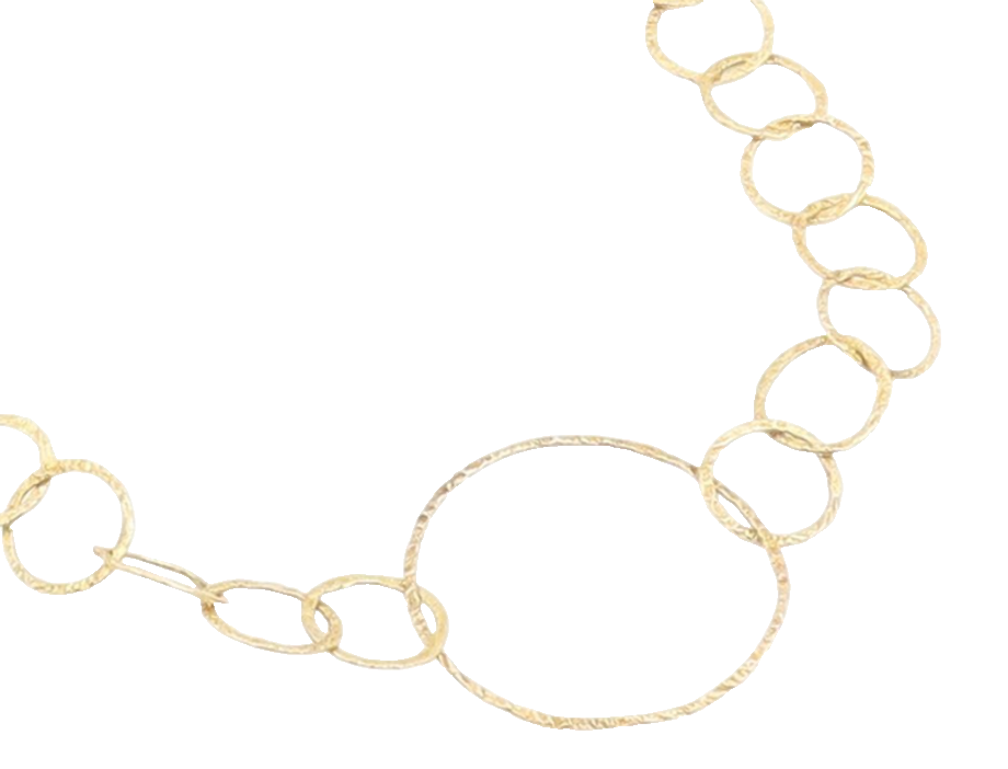 925 Sterling Silver Vintage Necklace Gold Plated Interlocking Circles  NE4765