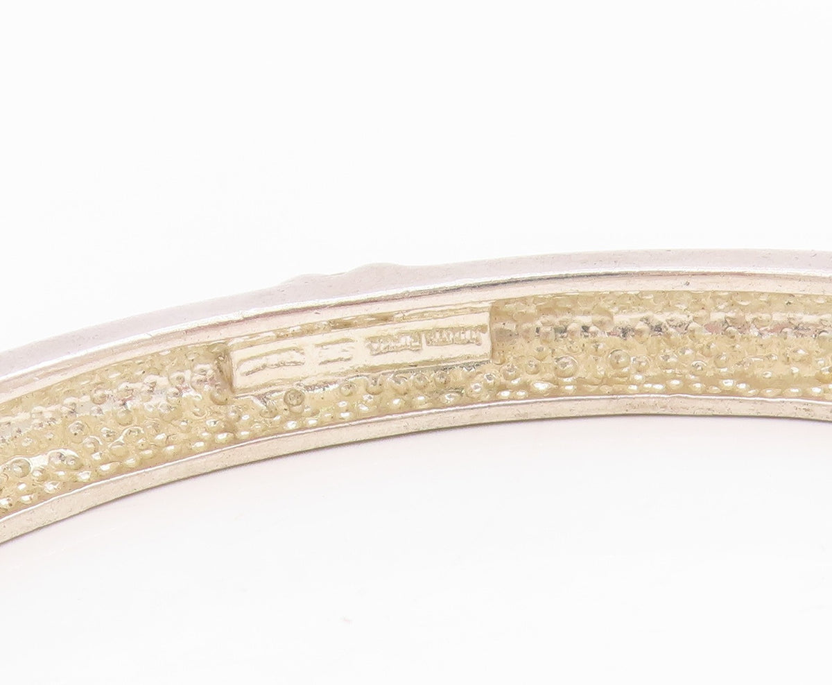 925 Sterling Silver Vintage Bracelet JUDITH RIPKA Love Heart Bangle   BT11580