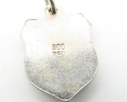 925 Sterling Silver  Vintage Enamel Coated Ludwigsburg Germany Pendant  PT8511