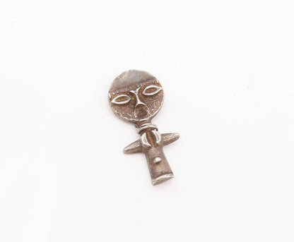 925 Sterling Silver Vintage Pendant African Tribal Art Fertility Doll  PT25516