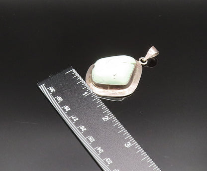 925 Sterling Silver  Vintage Cabochon Gemstone Abstract Pendant  PT21013
