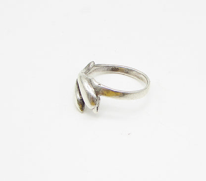 925 Sterling Silver  Vintage Jumping Dolphins Band Ring Sz 7  RG3356