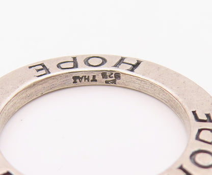 SILPADA 925 Silver  Vintage Hope & Friendship Stamped Circle Charms  TR2848