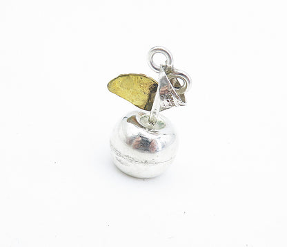 MEXICO 925 Sterling Silver  Vintage Two Tone Cherry Motif Pendant  PT5360
